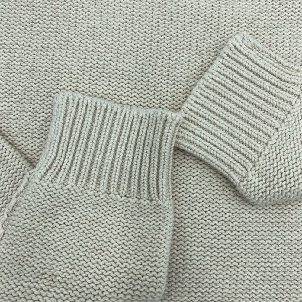 Chelsea & Theodore Sweater “inside out seams” Crewneck‎ Cream - M - Picture 5 of 10